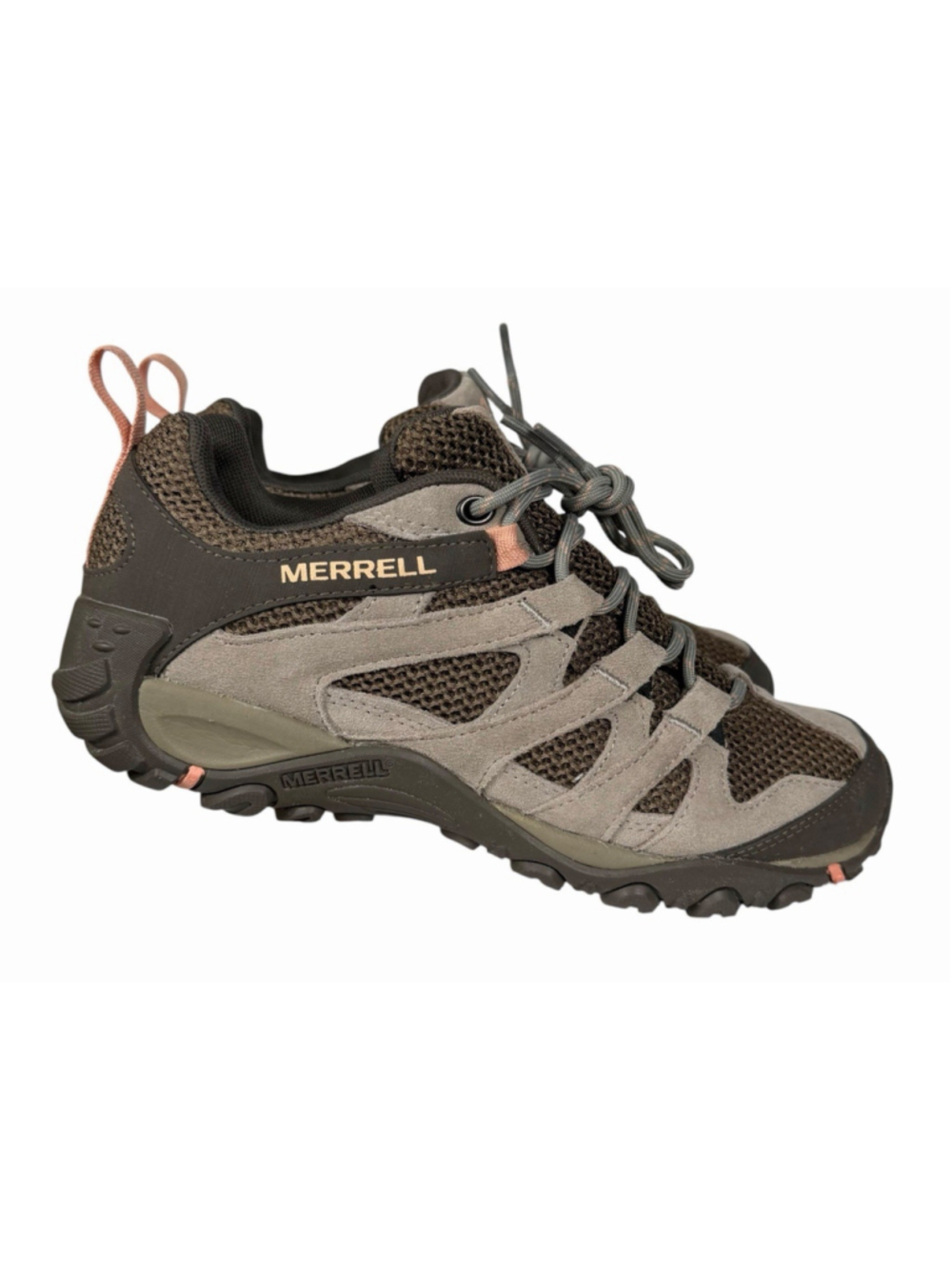 Merrell Alverstone Gray Hiking Leather Lace Up Sneaker Women's Size 9